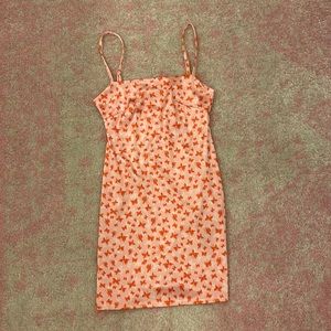Urban outfitters pink butterfly mini dress size Xs
